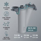 Bentgo Flip 2-in-1 Water Bottle (32 fl oz)