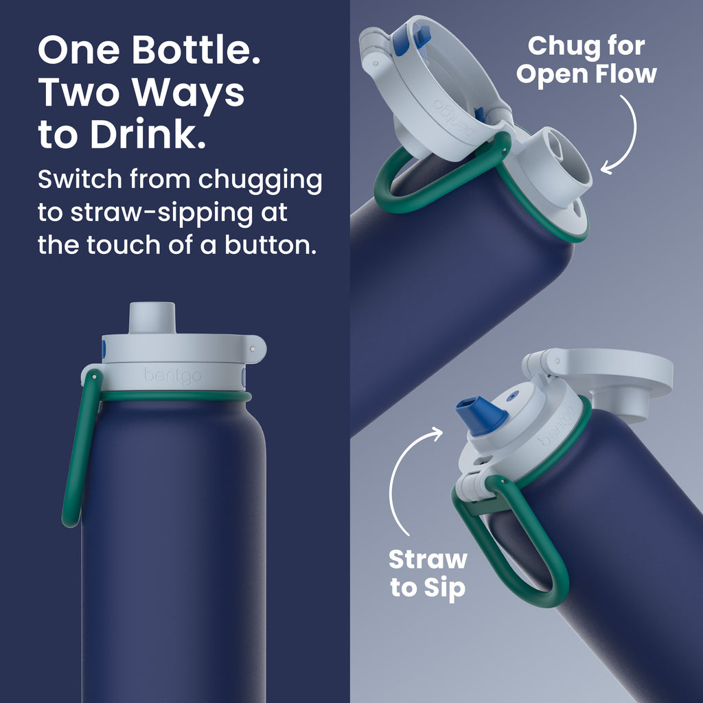 Bentgo Flip 2-in-1 Water Bottle (24 fl oz)